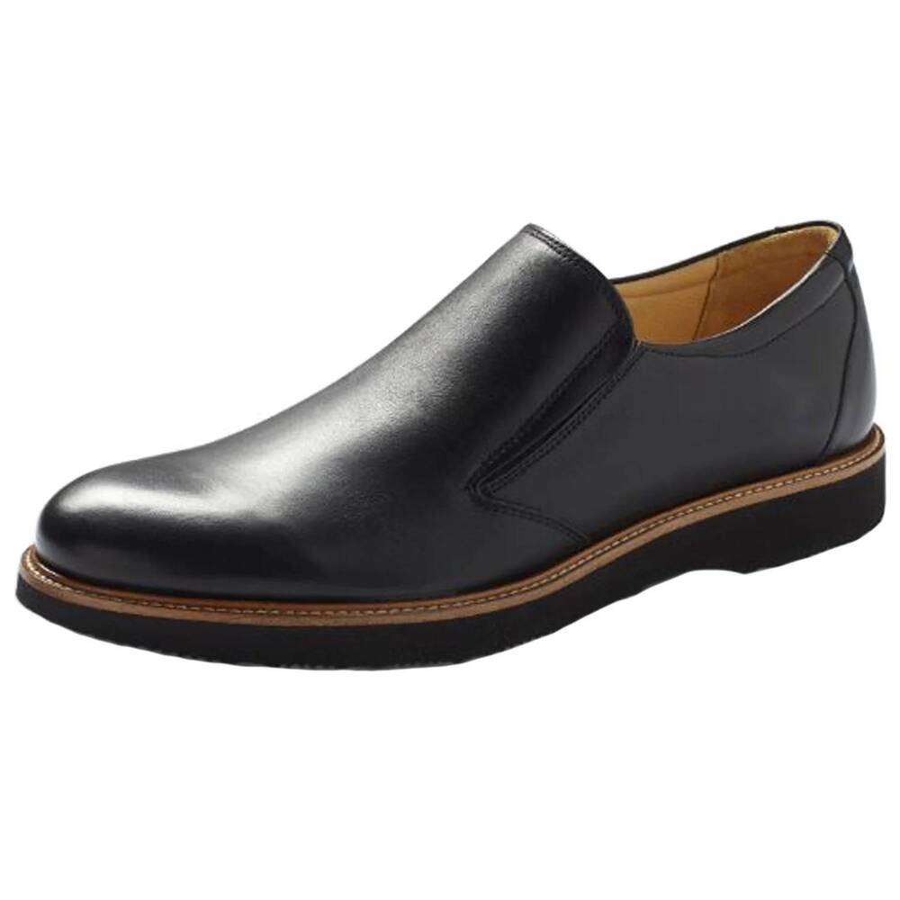 NEW SAMUEL HUBBARD men's frequent traveler slip-on shoes in black